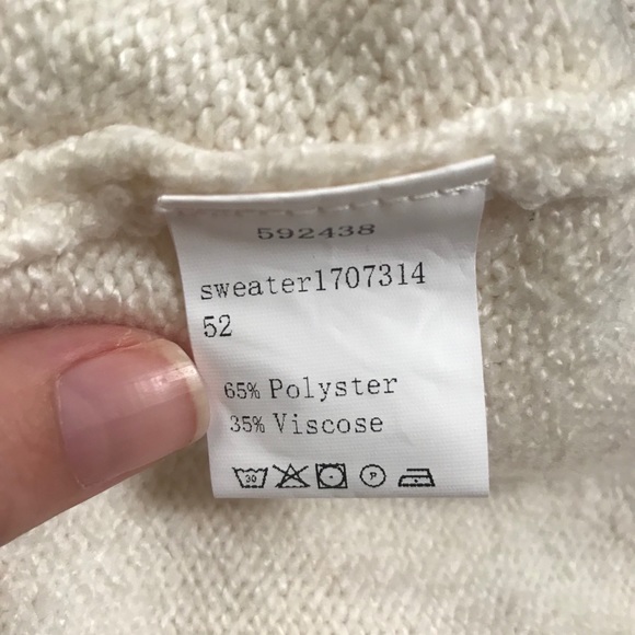 SHEIN Colorblock Maroon & White Sweater - Picture 4 of 4